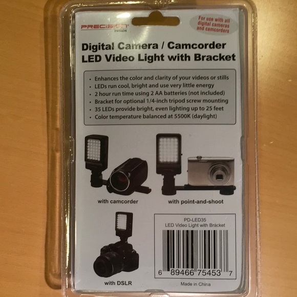 LED Video Light & Bracket - Picture 3 of 8